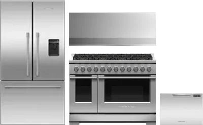 4 Piece Package Includes Refrigerator, Range, Hood And Dishwasher